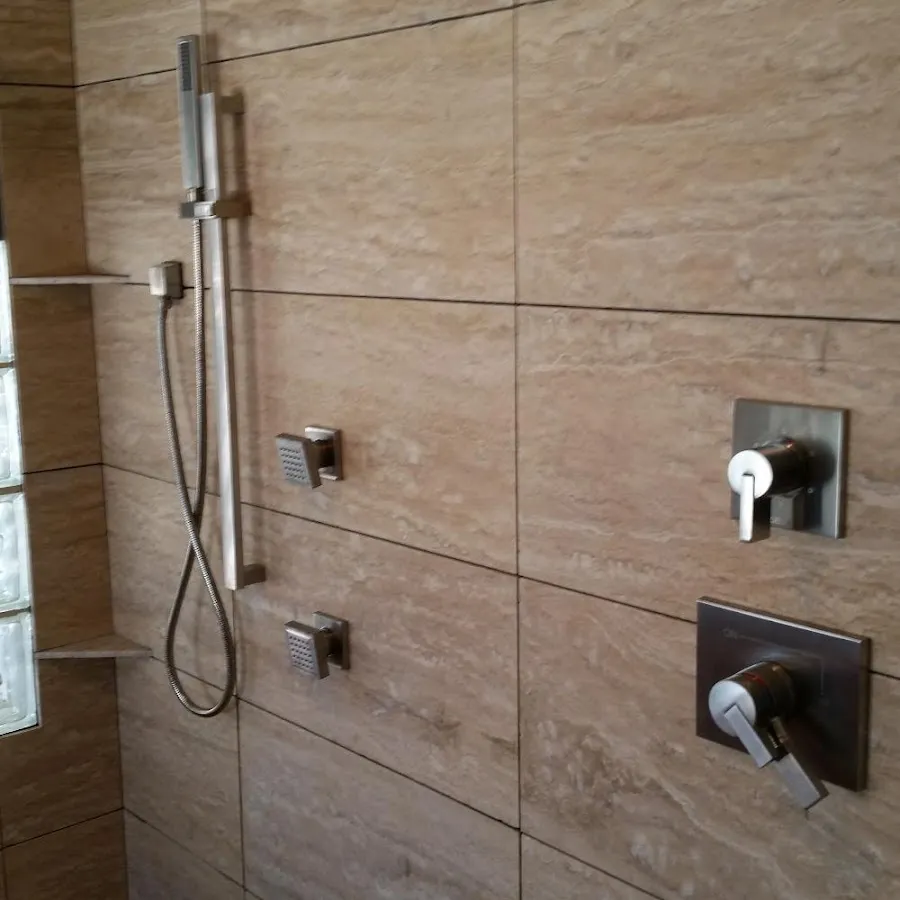 Shower fixture installation for Water Heater Replacement in Barberton